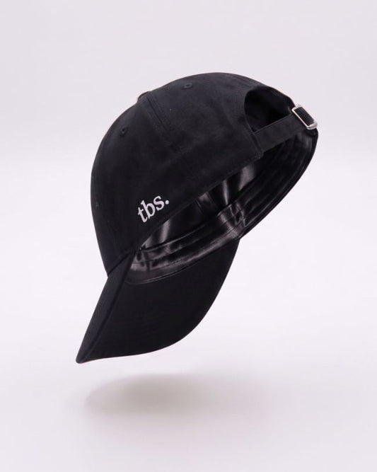 Black coloured silk-lined cap from The Big Silk.
