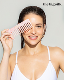 acetate hair comb buy the big silk pink
