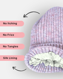 Kids Silk Lined Beanie Hat