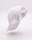 White coloured silk lined cap from The Big Silk.