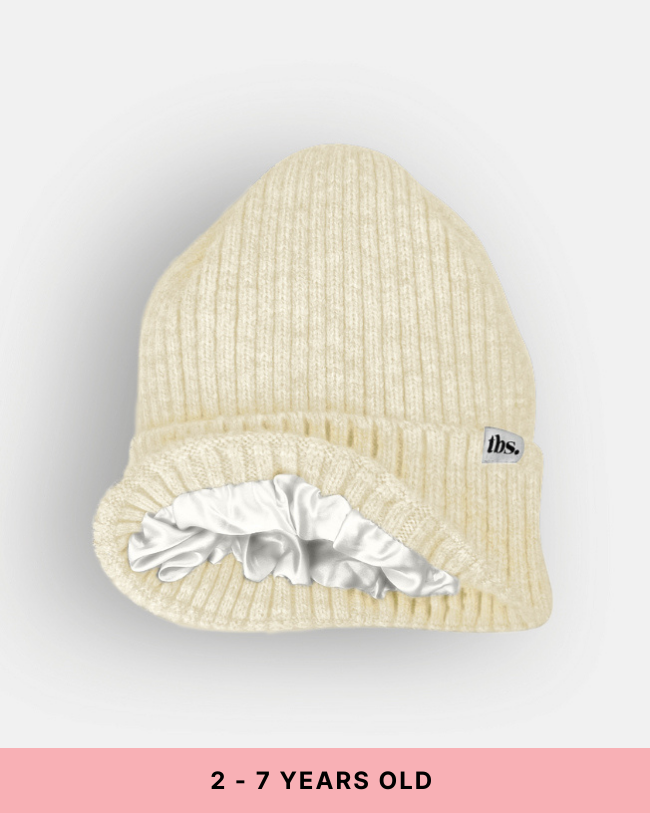 Kids Silk Lined Beanie Hat