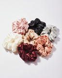 big scrunchies made out of silk